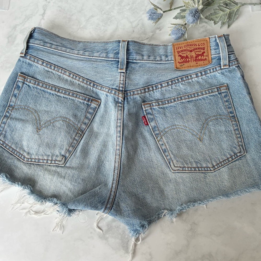 Levi’s 501 Original 100% Cotton Denim Shorts - Picture 6 of 12